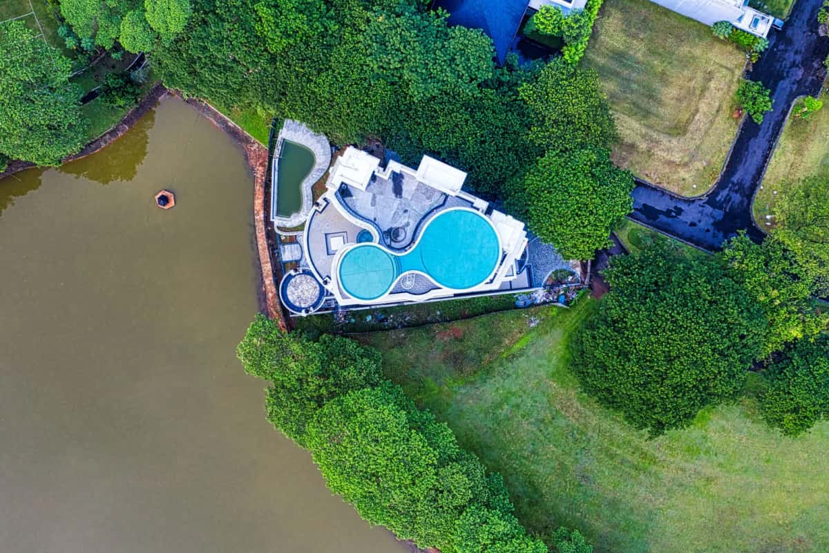 Piscine villa luxe Mont Choisy Maurice