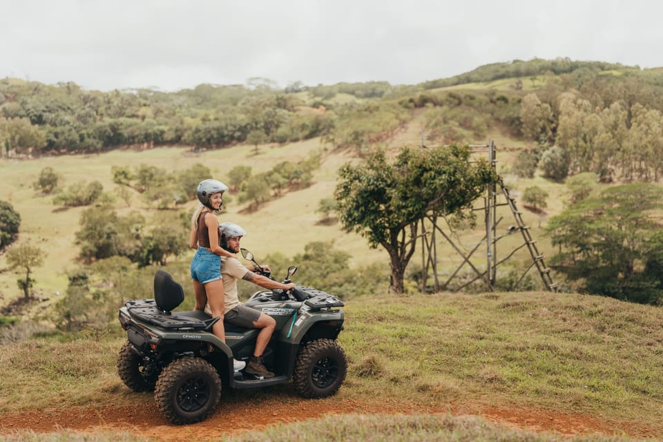Quad dans la réserve de Bel Ombre, avec baignade en cascade